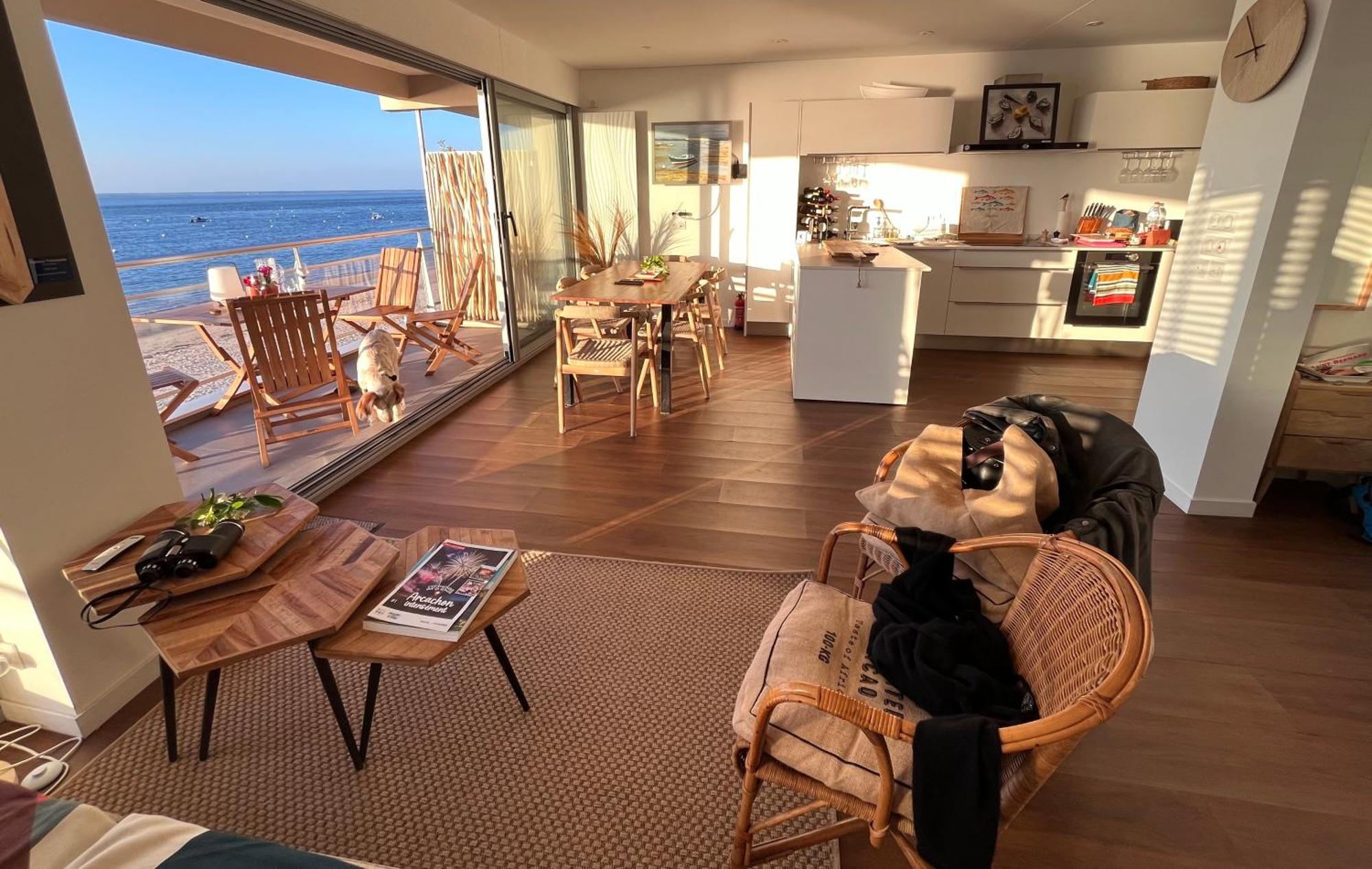 Premiere Ligne Acces Prive Et Direct A La Plage Vue Mer Arcachon Eksteriør billede